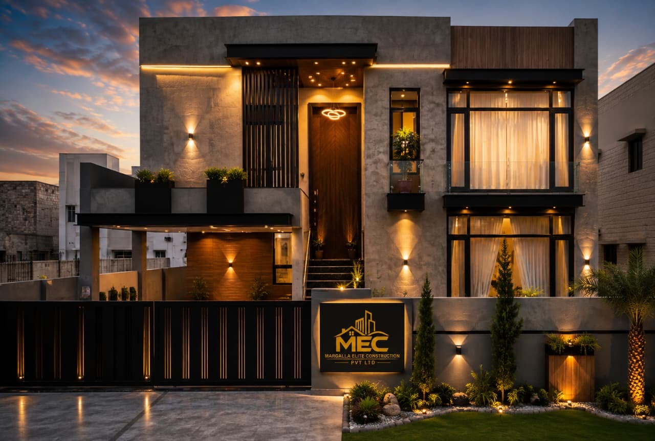 Ongoing luxury residence exterior